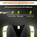BeautyWill Custom Safety Vest Logo Class 2 High Visibility Reflevtive Vest - Image 5