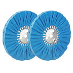 10" Blue Airway Buffing Wheel, 5/8'' Arbor Hole, 16 Plys/Coarse Polishing by Unknown