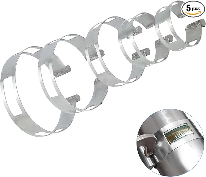 5PCS Stainless Steel Welding Tacking Band Clamp, Clamp-On Exhaust Pipe Tacking by MLWRID