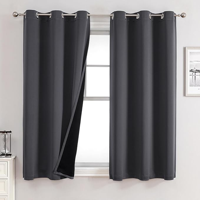 ChrisDowa 100% Blackout Curtains 63 inch Long by ChrisDowa