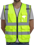 Dib Safety Vest Reflective ANSI Class 2, High Visibility Vest by HighVisibilityWorkwear