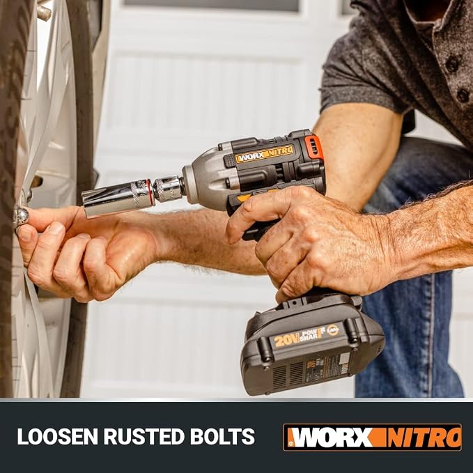WORX Nitro WX272L 20V Power Share 1/2" Cordless Impact Wrench - Image 3