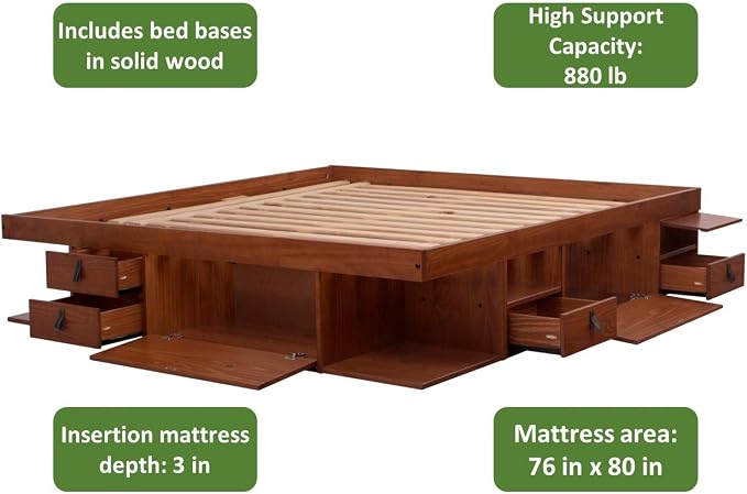 memomad Bali Storage Platform Bed - Image 10
