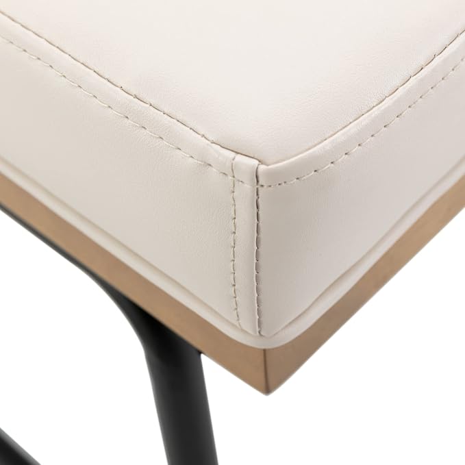 Modern Dining Chairs Set of 6, Comfy PU Leather Side Chairs Upholstered - Image 6