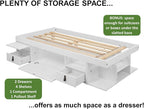 memomad Bali Storage Platform Bed - Image 7