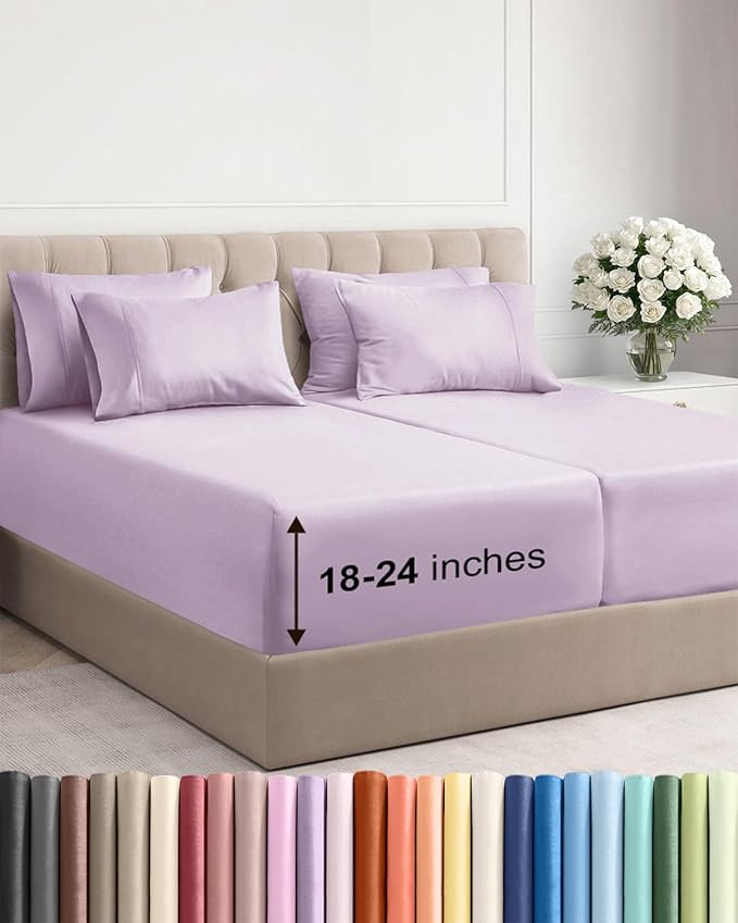 Extra Deep Split King Sheet Set by CGKUnlimited