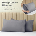 LuxClub 4 PC Extra Deep Pocket Split King Sheet Set, Wrinkle Free Cooling Bed - Image 5