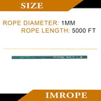 1mm x 5000 Feet Yellow Jute Rope, Twine - Image 2
