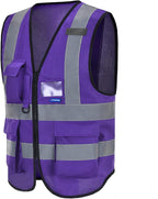 Hi Reflective Safety Vest, Hi Vis Bright Neon Colors Safety Vest - Image 6