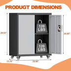 31.5''H Metal Garage Storage Cabinet - Image 3