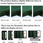 StangH Luxury Green Curtains Velvet Blackout Bedroom Window Drapes 90 inches - Image 9