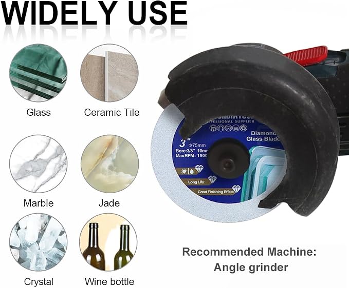 SHDIATOOL Diamond Glass Cutting Disc 4-Inch Saw Blade, Ultra-Thin Cut Off Wheel - Image 5