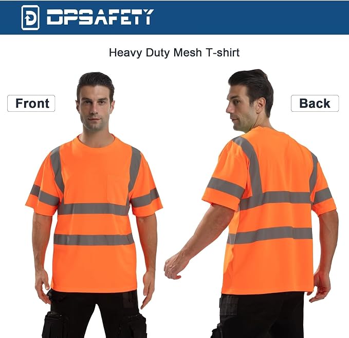 High Visibility Class 3 T Shirts，Hi Vis Safety Shirts - Image 4