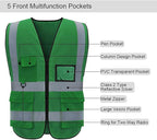 BeautyWill Custom Safety Vest Customized Logo Class 2 High Visibility - Image 3