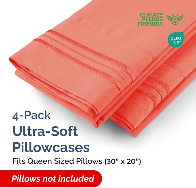 Queen Pillow Cases Set of 4 - Image 2