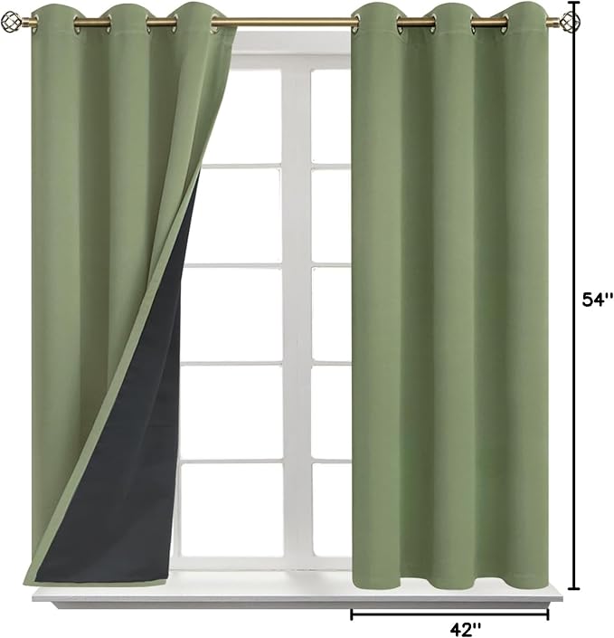 BGment Short 100% Blackout Curtains - Image 9