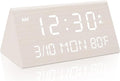 Kogonee Wooden Digital Alarm Clock, 0-100% Dimmer, 2 Alarm Settings, by Kogonee