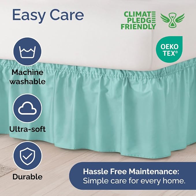 Wrap Around Dust Ruffle Bed Skirt - Image 6