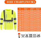 AYKRM Safety T Shirt Reflective High Visibility hi vis Long Sleeve T Shirt - Image 3