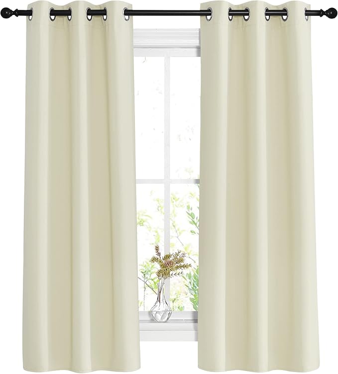 NICETOWN Room Darkening Beige Curtains by NICETOWN