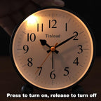 4.5" Vintage Retro Analog Alarm Clock, Super Silent Non Ticking Small Clock - Image 8