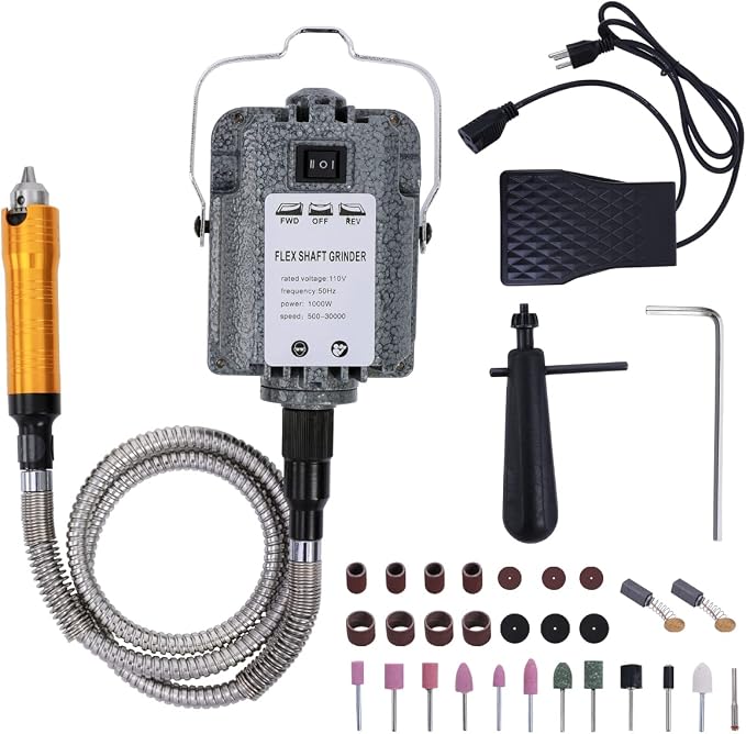 1000W 30000RPM Electric Flex Shaft Rotary Tool Foot Pedal Control Flex Shaft by ProfessionalFiberNetworkDevicemanufacturer