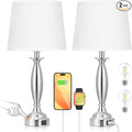 White Lamps for Bedrooms Set of 2 by SeealleLighting