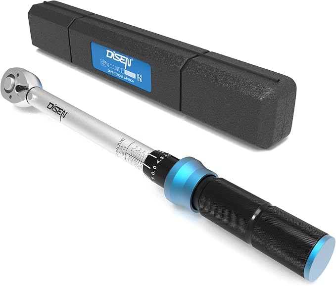 DISEN 3/8-Inch Drive Click Torque Wrench, 15-90 ft.lb/20-120Nm, 72 Tooth by DISEN