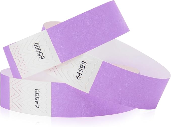 1, 000 WristCo Berry Tyvek Wristbands by WristCo