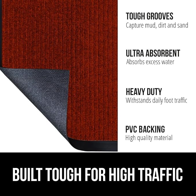 GORILLA GRIP Waterproof Traffic Guard Door Mat, Heavy Duty Entryway Mats - Image 2