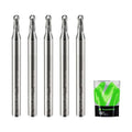 Carbide Ball Nose End Mills Set 2 Flute 4mm SHK. 2.5mm Cutting Dia. 3D Carving by SHARPENYOURLIFESTYLE