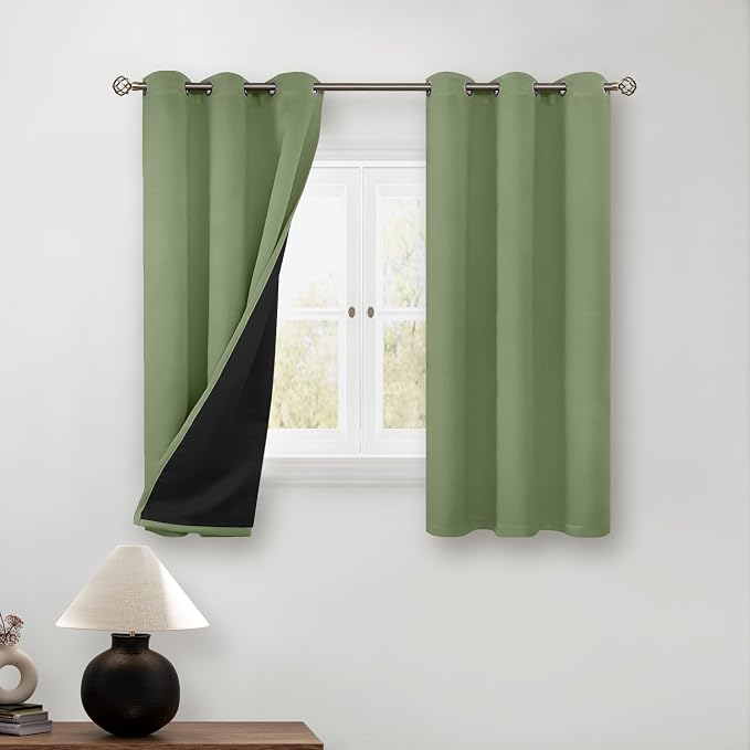 BGment Short 100% Blackout Curtains by BGment