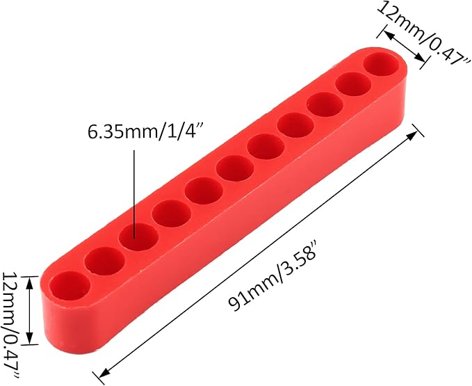 20Pcs 11 Holes Hex Shank Screwdriver Bit Holder, Plastic Screwdriver Head - Image 3