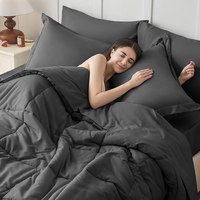 JOLLYVOGUE Twin XL Comforter Set, Ultra-Soft Bed in a Bag Twin XL Size 5 Pieces - Image 7