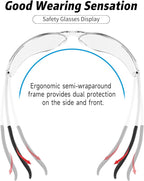 Safety Glasses for Men Women ANSI Z87.1 Safety Glasses Bulk Protective Eyewear - Image 3