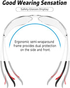 Safety Glasses for Men Women ANSI Z87.1 Safety Glasses Bulk Protective Eyewear - Image 3