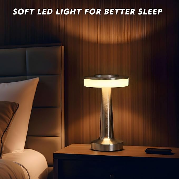 VIHOSE Cordless Table Lamps LED Portable Rechargeable Table Lamp - Image 5