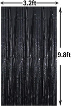 GOER 3.2 ft x 9.8 ft Metallic Tinsel Foil Fringe Curtains Party Photo Backdrop - Image 7