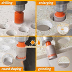 Diamond Core Drill Bit Kit BGTEC Diamond Hole Saw Tile Cutter, Triangle Shank - Image 4