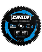 CRALY 10 Inch 80 Teeth Ultra Fine Finish Wood Cutting Circular Saw Blade by CRALY