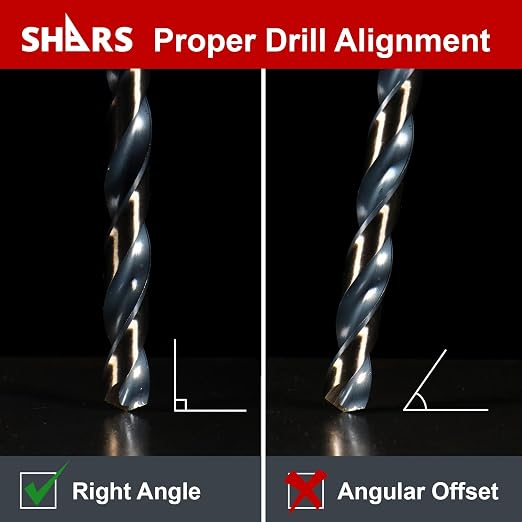 Shars 1/16-1/4" by 64ths 13 Pcs HSS Heavy Duty Black & Gold Finish Jobber Drill - Image 6