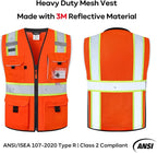Neopelta Reflective Safety Vest Orange Mesh, Made - Image 5