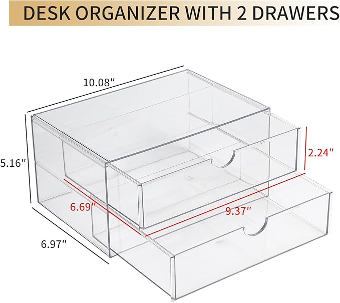 Stackable Storage Drawers, Plastic Storage Bins - Image 3