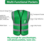 BeautyWill Custom Logo 10/20 Pack Safety Vest Class2 High Visibility Vest - Image 4