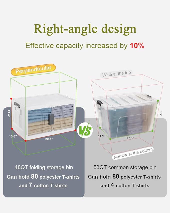 OlarHike 48QT Stackable Storage Bins - Image 4