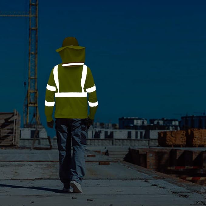 AYKRM Safety T Shirt Reflective High Visibility hi vis Long Sleeve T Shirt - Image 6
