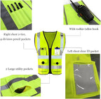 YOWESHOP High Reflective Visibility Safety Vest Custom Your Logo Safety Workwear - Image 4