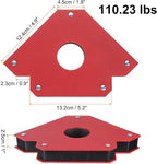 HARFINGTON 2pcs Welding Magnets 110.23 lbs Magnetic Welding Clamp Holder Iron - Image 2