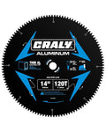CRALY 14 Inch 120 Teeth Aluminum and Non-Ferrous Metal Cutting Circular Saw by CRALY