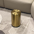 2.4 Gallon Brass Gold Bathroom Trash Can, Fancy Waste Basket Powder Room Bedroom - Image 6